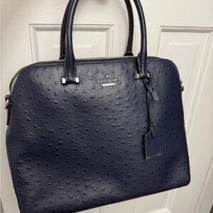 Kate Spade Midnight Blue Textured Tote